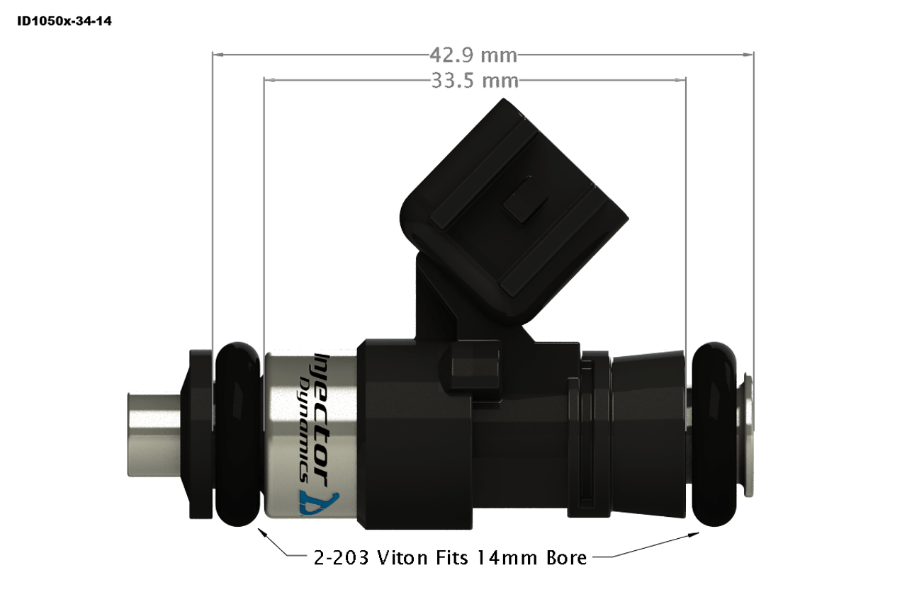 Injector Dynamics ID1050X Fuel Injectors For 17+ Ford Raptor Ecoboost - 1050.34.14.14.6