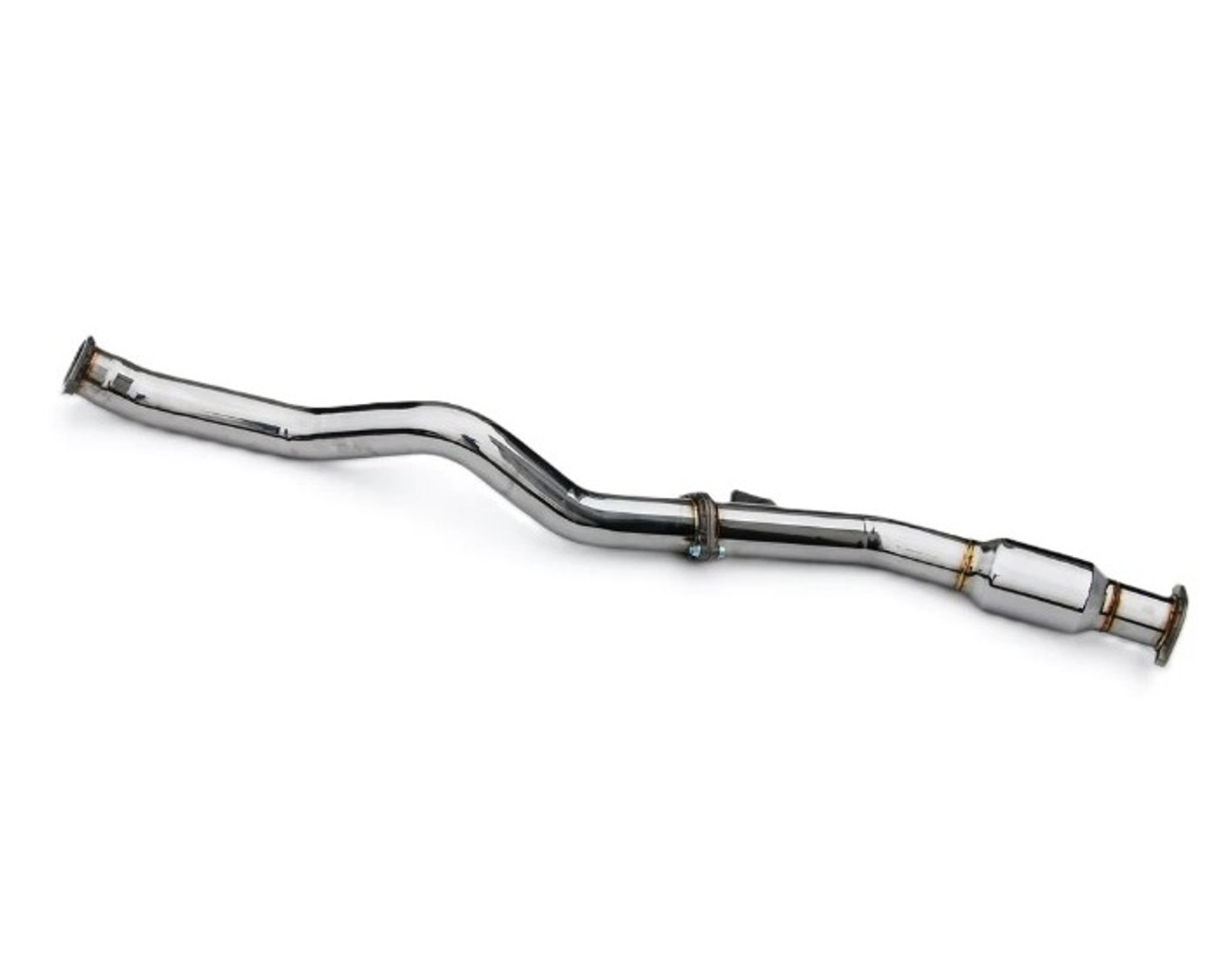 Invidia Front Pipe With High Flow Cat For 2022+ Subaru WRX With Manual Transmission - HS22SW4MFPCB