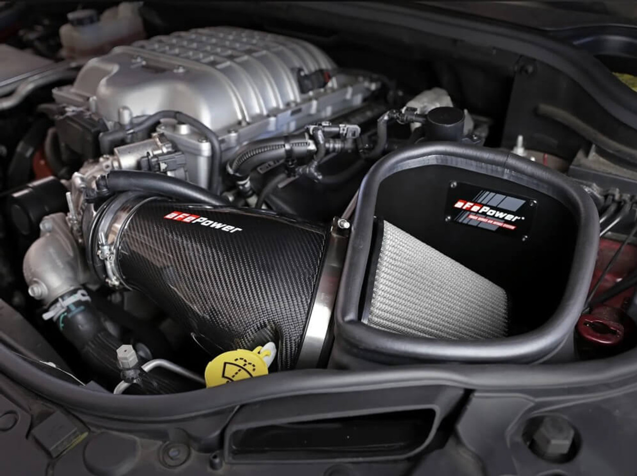 aFe Track Series CF Dry S Cold Air Intake For 21-25 Dodge Durango Hellcat 6.2L - 57-10009D