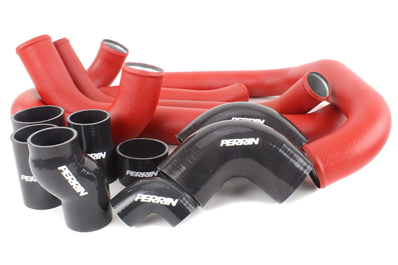 Perrin Intercooler Pipe Kit (Red) For 15-21 Subaru STI - PSP-ITR-438-2RD/BK