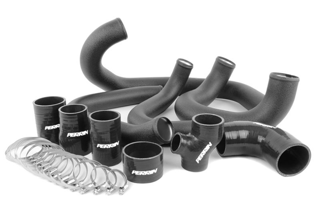 Perrin Intercooler Pipe Kit (Black) For 15-17 Subaru WRX - PSP-ITR-437-2BK/BK