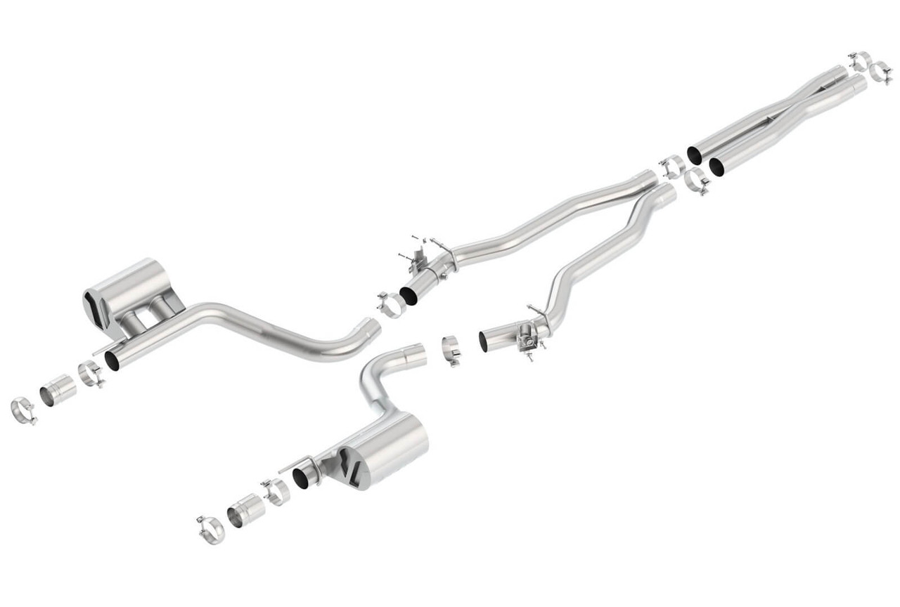 Borla Atak Catback Exhaust With Active Valves For 15-22 Dodge Charger Hellcat - 140667