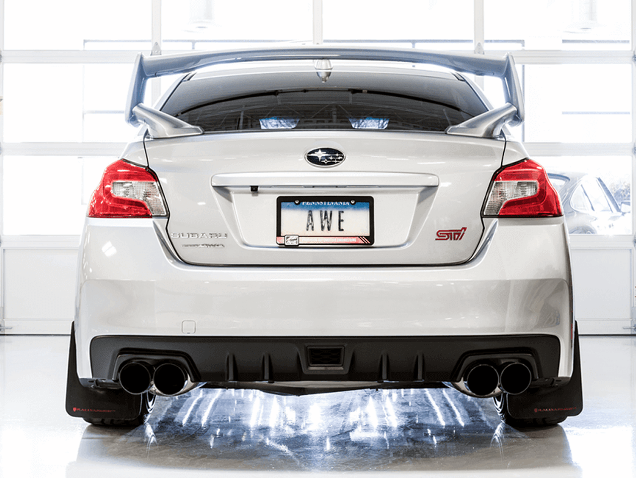 AWE Touring Catback Exhaust (Black Tips) For 11-21 Subaru WRX/STI