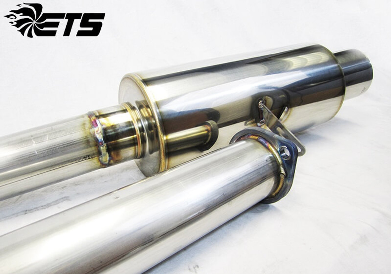 ETS Stainless Single Exit Catback Exhaust For Mitsubishi Evo X - 100-10-EXH-010