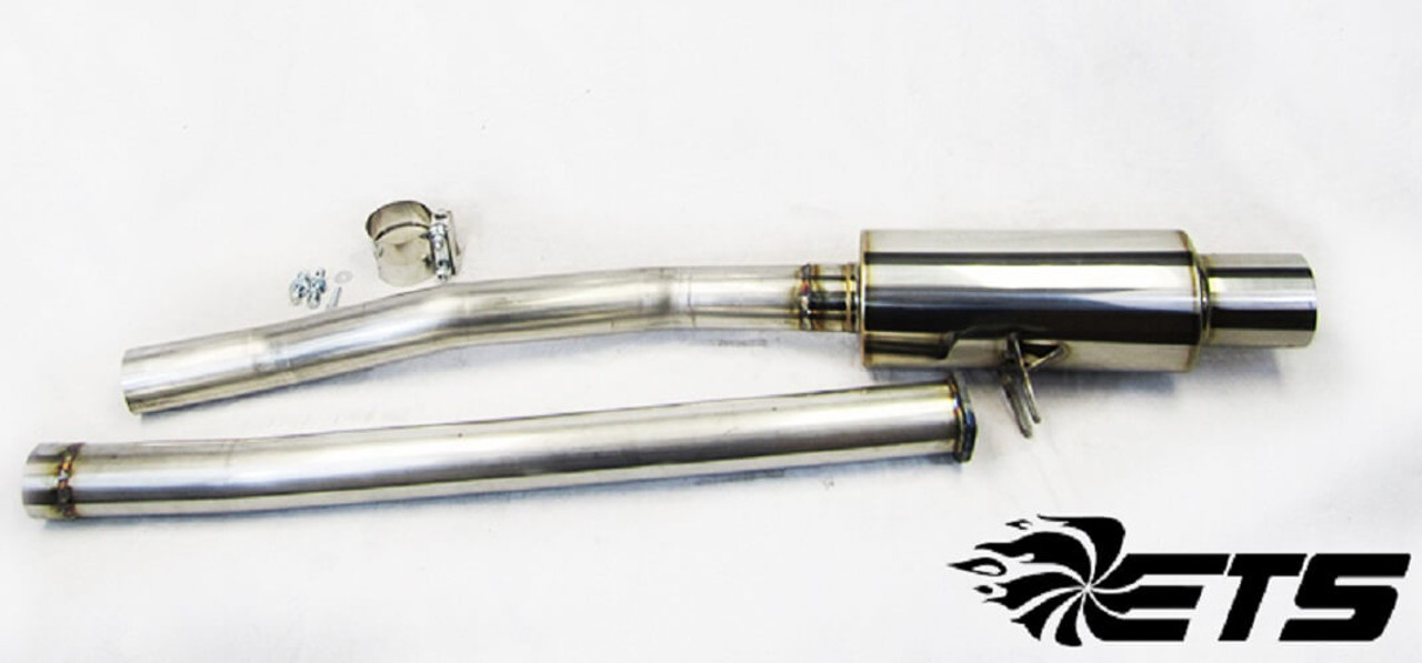 ETS Stainless Single Exit Catback Exhaust For Mitsubishi Evo X - 100-10-EXH-010