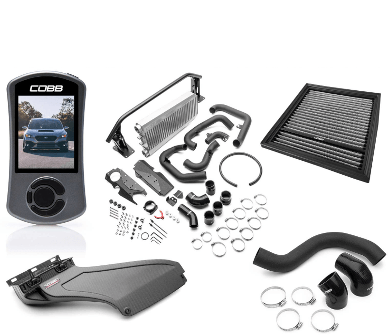 Cobb Stage 2 Power Package CFM Silver FMIC For 22-25 Subaru WRX - SUB0060020-SL-FMIC-RMC