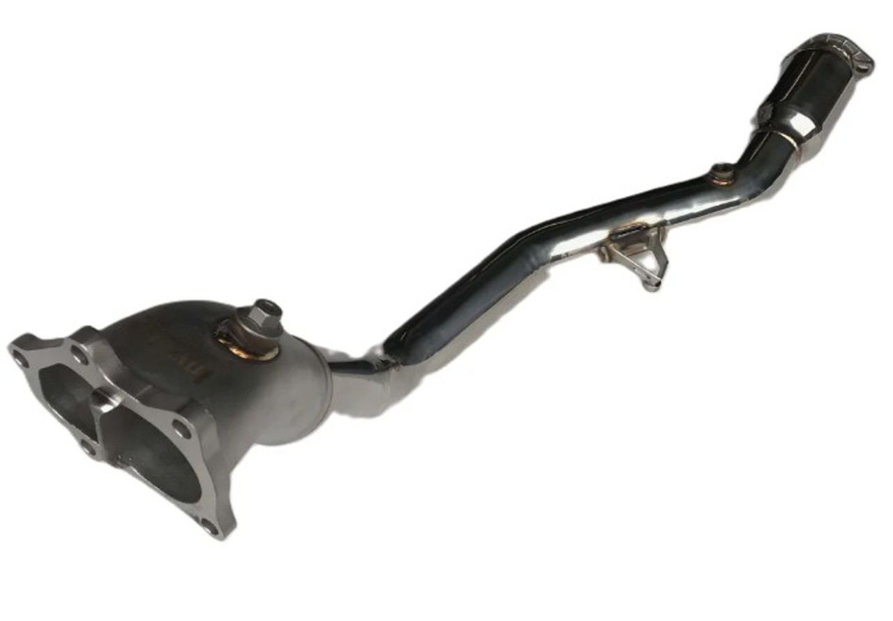 Invidia Divorced Downpipe With High Flow Cat (2 Bungs) For 08-14 Subaru STI - HS08SW1DOC
