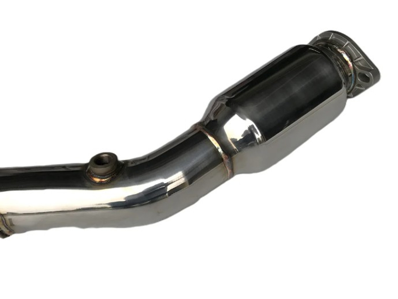 Invidia Divorced Downpipe With High Flow Cat (2 Bungs) For 08-14 Subaru STI - HS08SW1DOC
