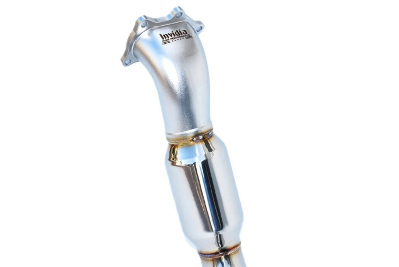 Invidia Divorced Downpipe With High Flow Cat For 08-14 Subaru STI - HS08SW1DPC