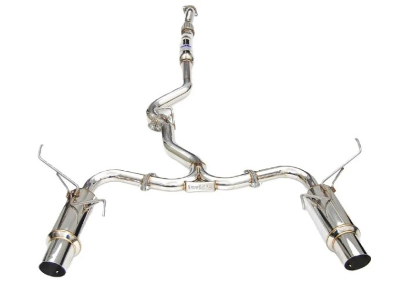 Invidia N1 Catback Exhaust With Stainless Steel Tips For 08-14 Subaru STI - HS11STIGTP