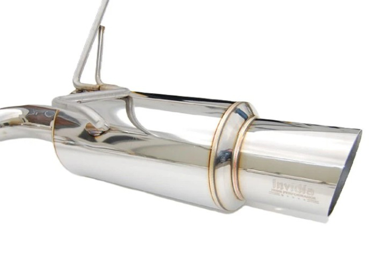 Invidia N1 Catback Exhaust With Stainless Steel Tips For 08-14 Subaru STI - HS11STIGTP