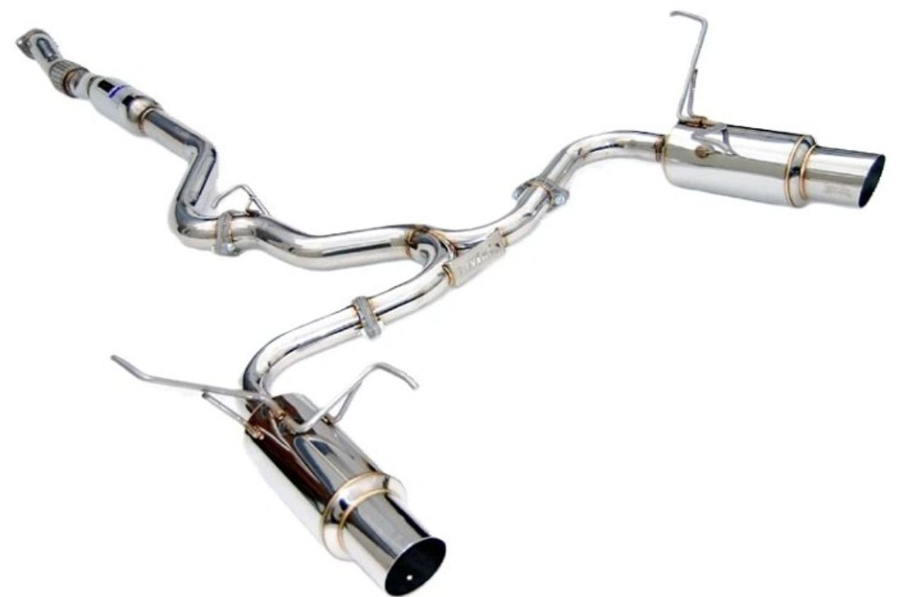 Invidia N1 Catback Exhaust With Stainless Steel Tips For 08-14 Subaru STI - HS11STIGTP