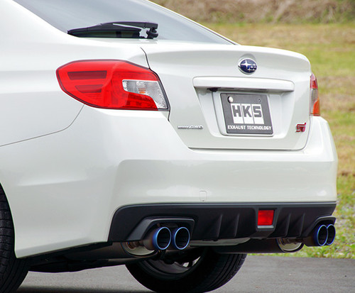 HKS Super Turbo Muffler Ti Catback Exhaust For 14-21 Subaru STI - 31029-AF013V