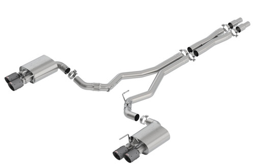 Borla Atak Catback SSEV Exhaust With Carbon Fiber Tips For 18-22 Ford Mustang GT - 140743CFBA