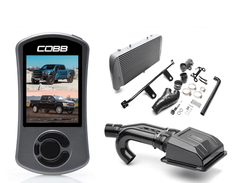 Cobb Stage 2 Red Line Carbon Fiber Power Package Silver For 17-20 Ford F-150 Raptor EcoBoost/Limited - FOR0050020SL-RED