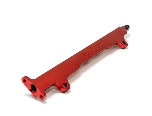 AMS Performance Red Fuel Rail Kit For 08-15 Mitsubishi Evo X - AMS.04.07.0006-1