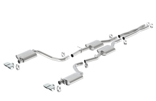 Borla Atak Catback Exhaust With Chrome Tips For 15-22 Dodge Challenger RT - 140628