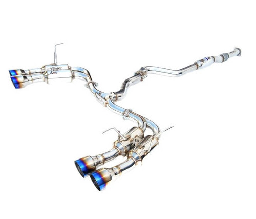 Invidia Gemini R400 Catback Exhaust With Titanium Tips For 15-21 Subaru STI - HS15STIGM4ST