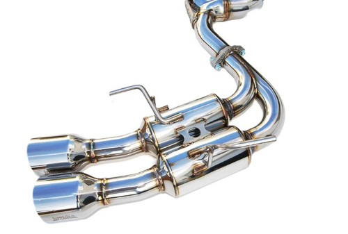 Invidia Gemini R400 Catback Exhaust With Stainless Steel Tips For 15-21 Subaru STI - HS15STIGM4SS
