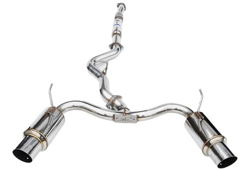 Invidia N1 Catback Exhaust With Stainless Steel Tips For 11-14 Subaru WRX Hatchback - HS08STIGTP