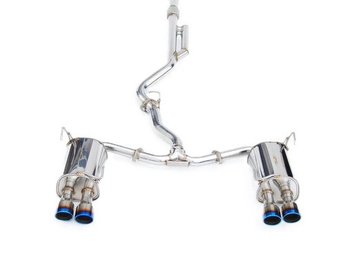 Invidia Q300 Catback Exhaust With Quad Rolled Titanium Tips For 2022+ Subaru WRX - HS22WRXG3T