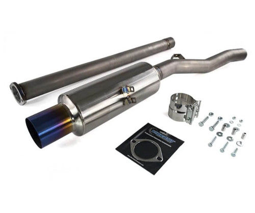 ETS Titanium Catback Exhaust (Brushed) For Mitsubishi Evo X - 100-10-EXH-012