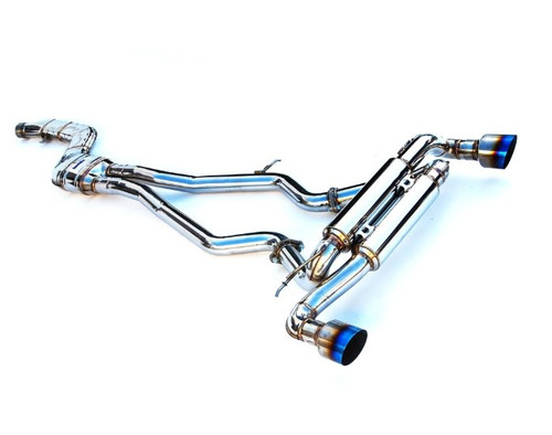 Invidia R400 Catback Exhaust With Titanium Tips For 2020+ Toyota Supra 3.0L - HS19TSP4VGM1GT