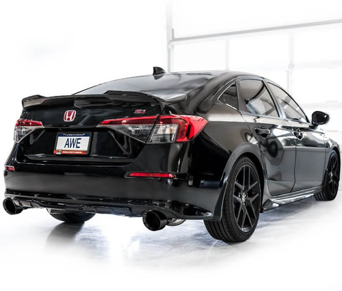 AWE Touring Edition Catback Exhaust With Black Tips For 2022+ Honda Civic Si - 3015-33331