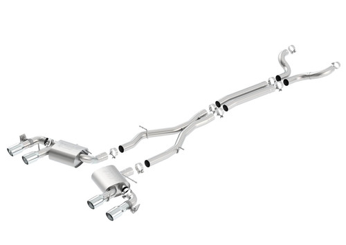 Borla S-Type Catback Exhaust With Polished Tips For 17-23 Chevrolet Camaro ZL1 - 140726
