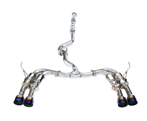 Invidia Gemini R400 Catback Exhaust With Titanium Tips For 15-21 Subaru WRX - HS15STIGM4ST