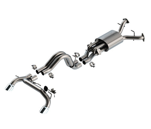 Borla Atak Catback Exhaust With Chrome Tips For 22-25 Ford Bronco Raptor - 140934 Borla Atak Catback Exhaust With Chrome Tips For 22-25 Ford Bronco Raptor - 140934
