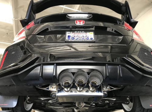 Invidia Q300 Catback Exhaust With Titanium Tips For 17-21 Honda Civic Type R - HS17CTRFQ33ST