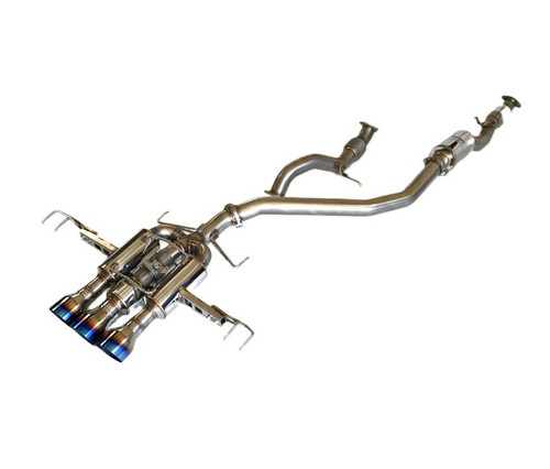 Invidia R400 Catback Exhaust With Titanium Tips For 2022+ Honda Civic Type R - HS22CTRFGM3STL