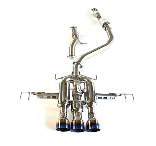 Invidia R400 Catback Exhaust With Titanium Tips For 2022+ Honda Civic Type R - HS22CTRFGM3STL