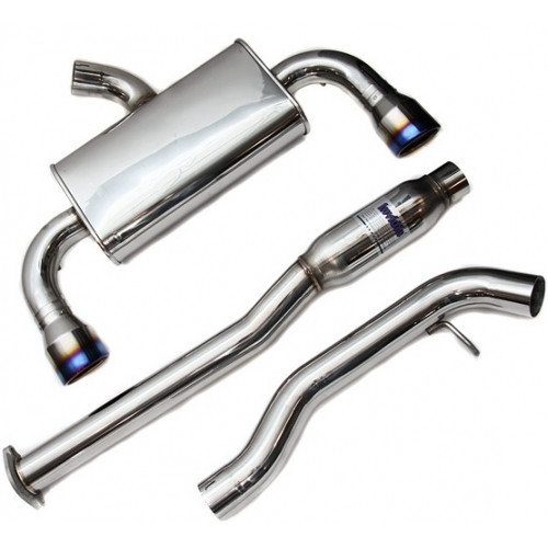 Invidia Q300 Catback Exhaust With Titanium Tips For 08-16 Mitsubishi Evo X - HS09MEXG3T