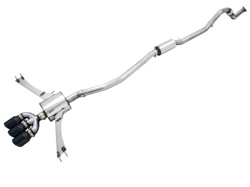 AWE Touring Edition Catback Exhaust With Triple Black Tips For 17-20 Honda Civic Si - 3015-53014 AWE Touring Edition Catback Exhaust With Triple Black Tips For 17-20 Honda Civic Si - 3015-53014