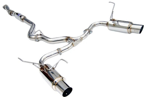 Invidia N1 Catback Exhaust With Stainless Steel Tips For 08-14 Subaru STI - HS11STIGTP