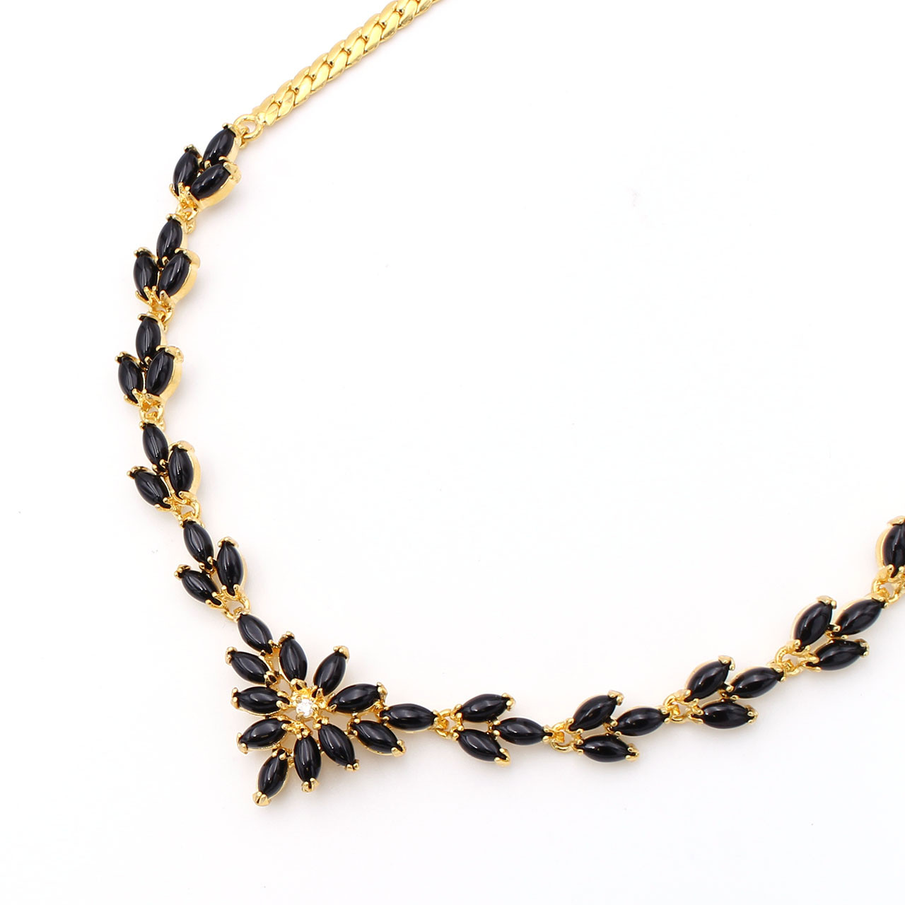 14 K Solid Yellow Gold Diamond Black Onyx Pendant – Avianne Jewelers