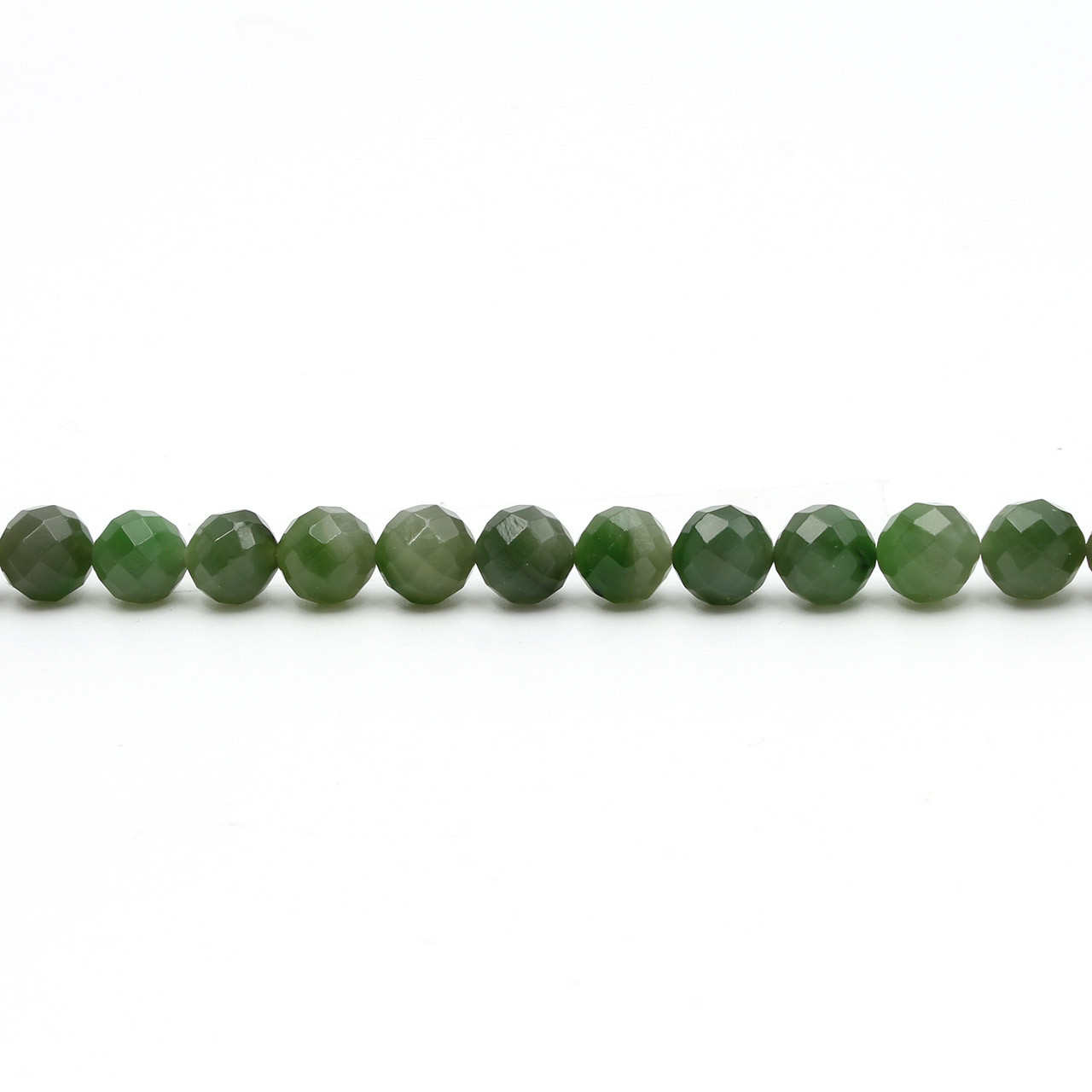 Nephrite Jade Faceted Rondelle Beads, 5.5 mm to 7 mm, Jade Jewelry Han –  National Facets