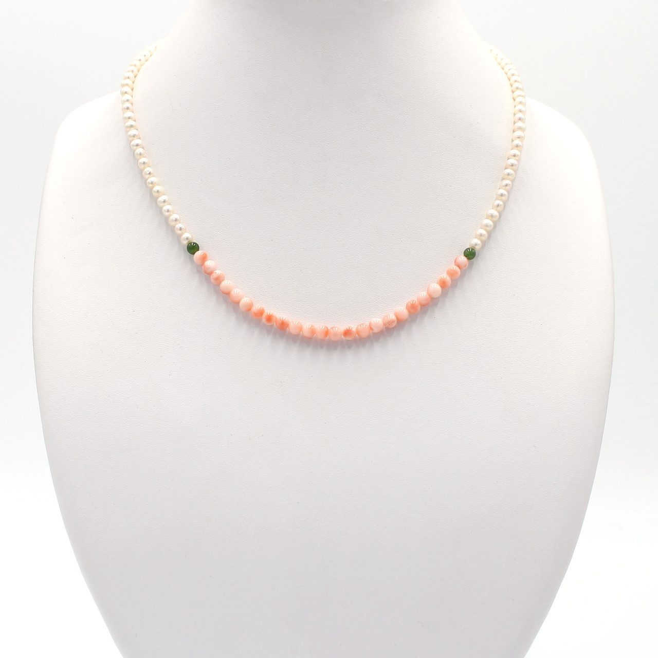 Coral \u0026 Pearl Necklace \u0026 Earrings Set