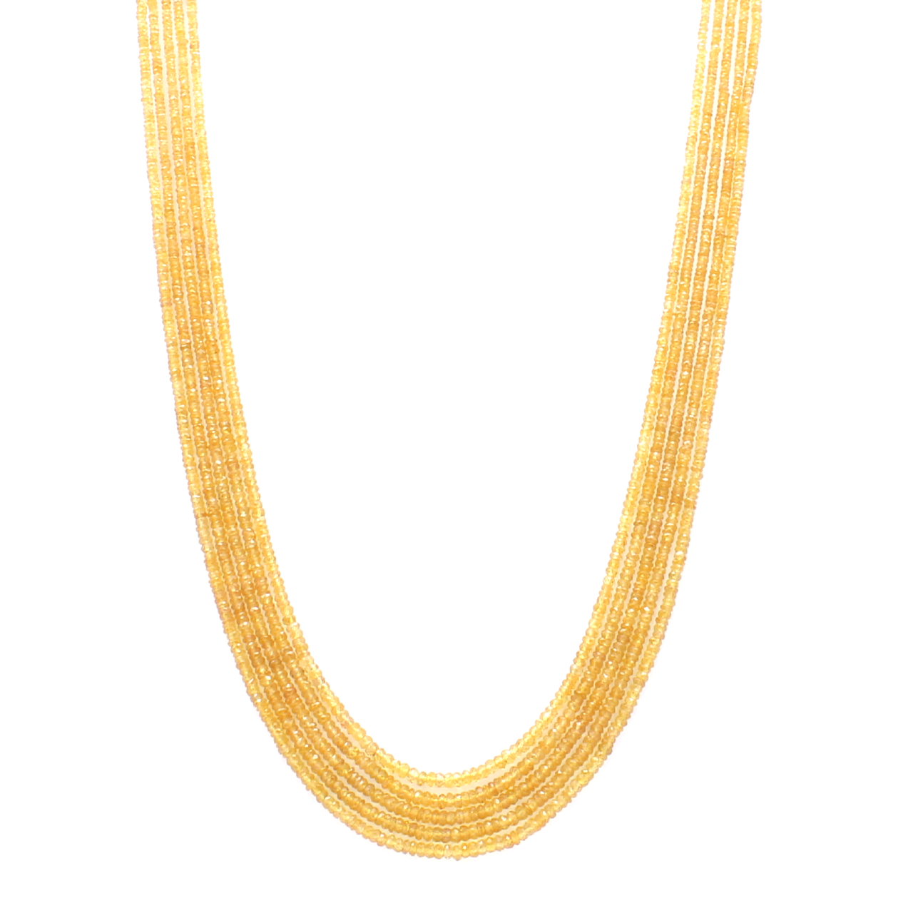 Yellow Sapphire and Diamond Necklace- ONLINE EXCLUSIVE – Meira T Boutique