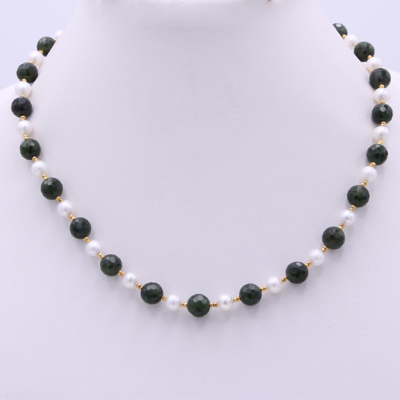 Vintage Jade Pearl Necklace - Ruby Lane