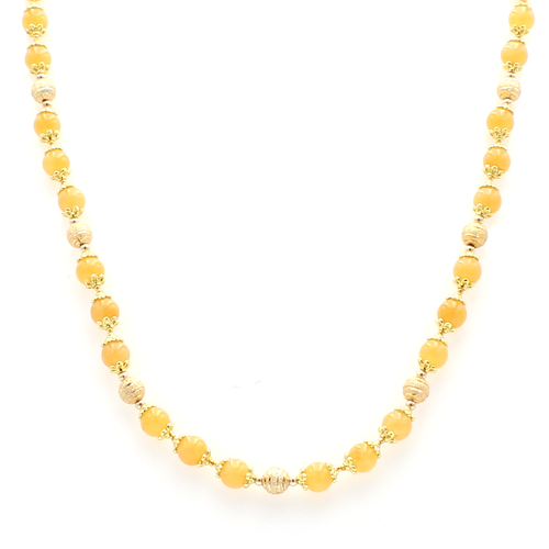 natural yellow agate necklace