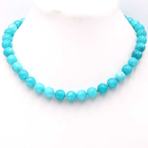 Round Amazonite Necklace