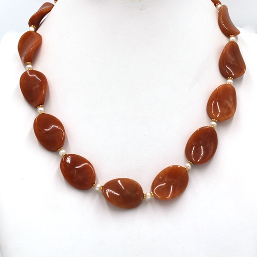 Wave Carnelian Necklace