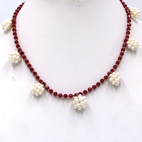 Corundum Flower Necklace