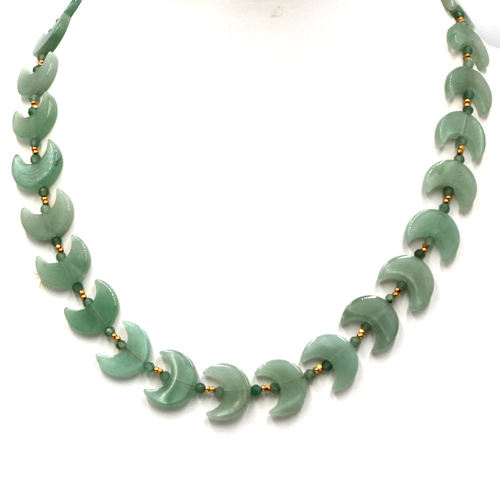 Half Moon Green Aventurine Necklace