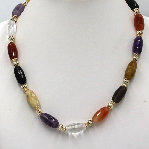 ALL NATURAL Barrel Necklace