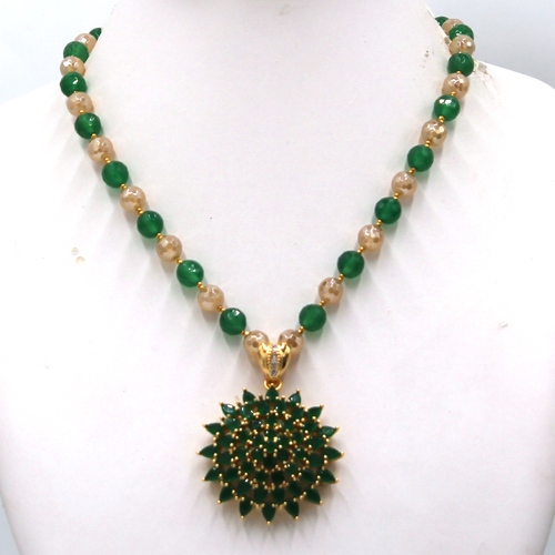 Onyx and Agate Necklace