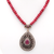 Pink Pumpkin Necklace with Pendant
